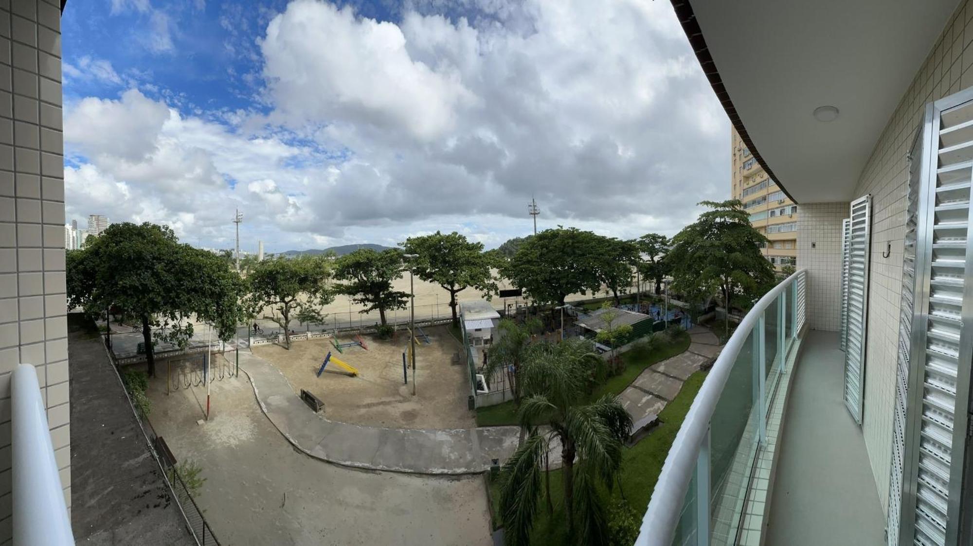 Ap Pe Na Areia Vista Parcial Mar Apartment Santos  Ngoại thất bức ảnh