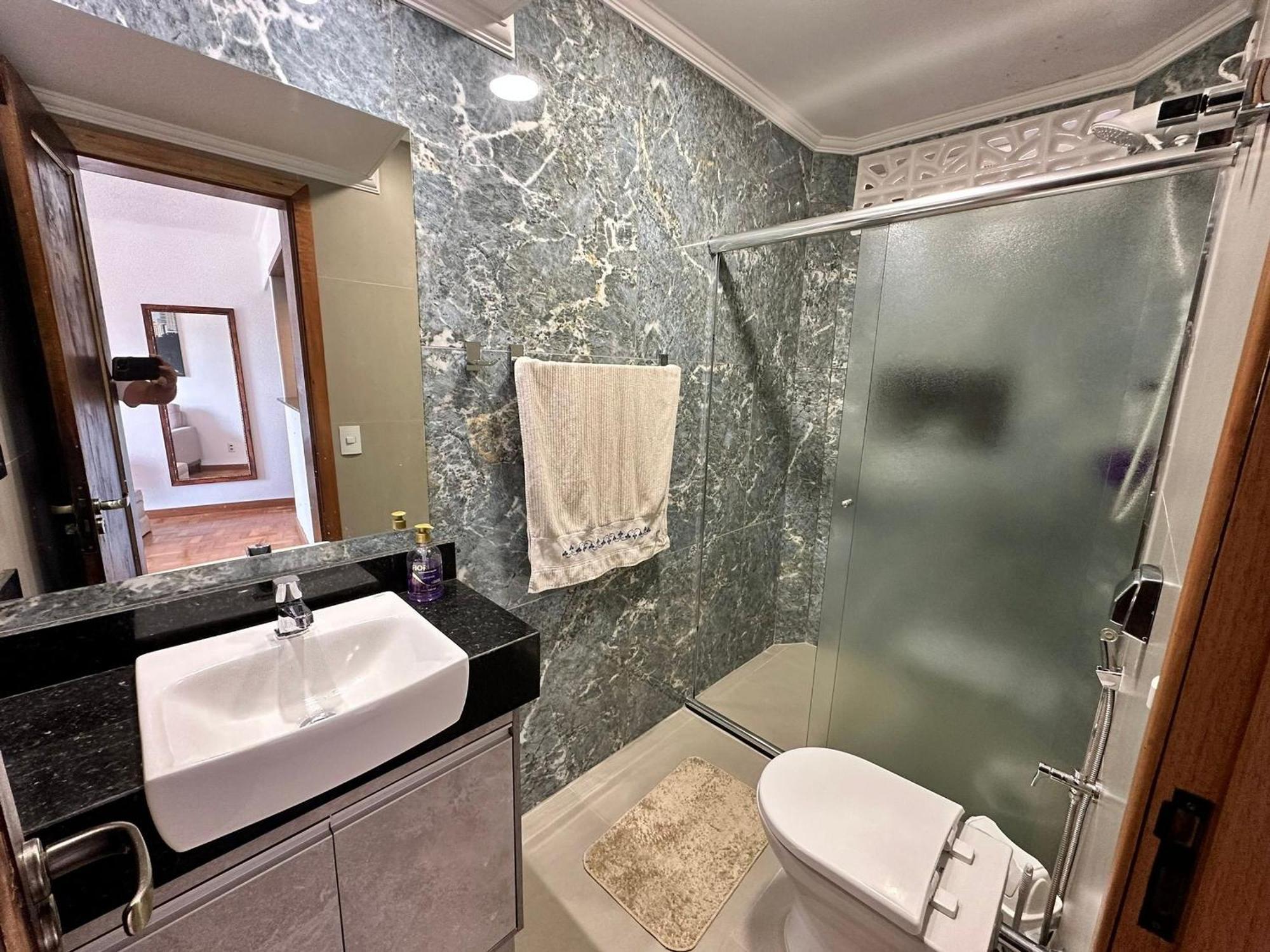 Ap Pe Na Areia Vista Parcial Mar Apartment Santos  Ngoại thất bức ảnh