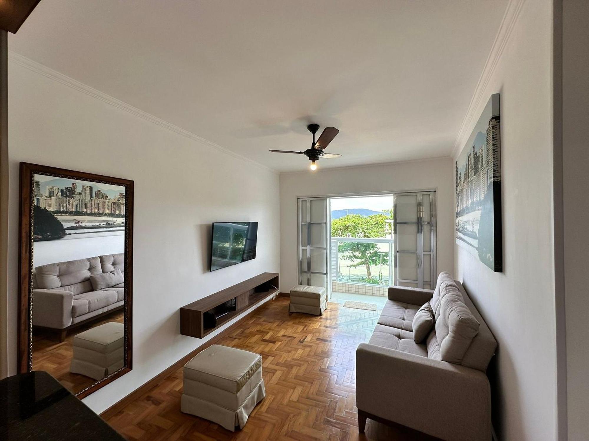 Ap Pe Na Areia Vista Parcial Mar Apartment Santos  Ngoại thất bức ảnh