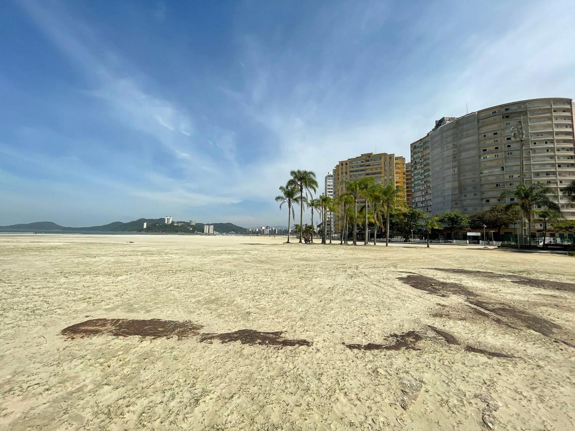 Ap Pe Na Areia Vista Parcial Mar Apartment Santos  Ngoại thất bức ảnh